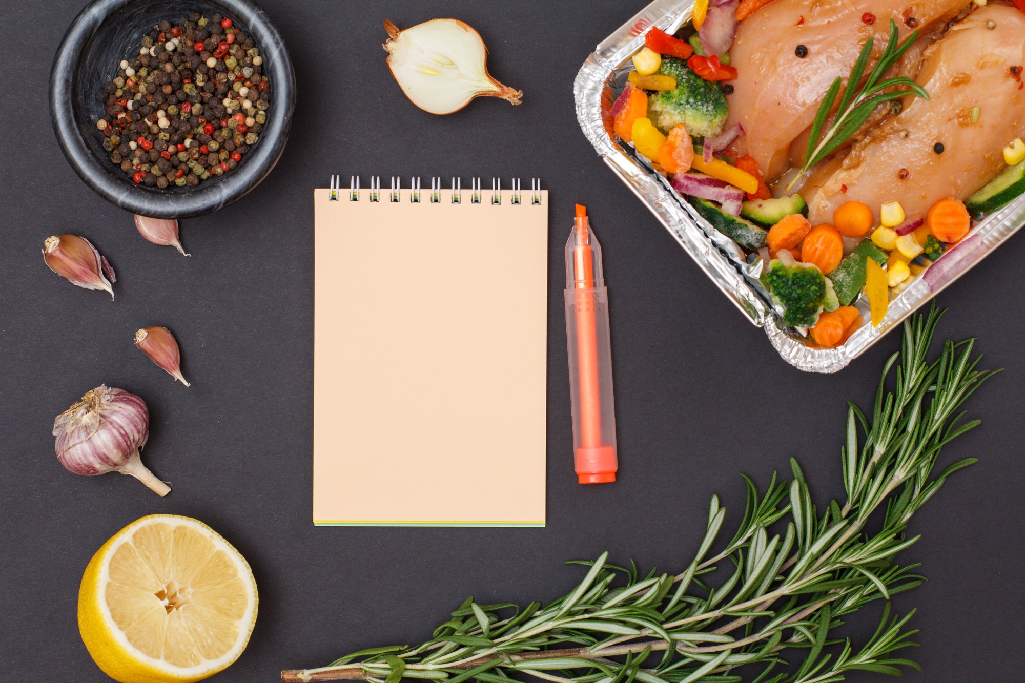 Sample meal kit for quick cooking